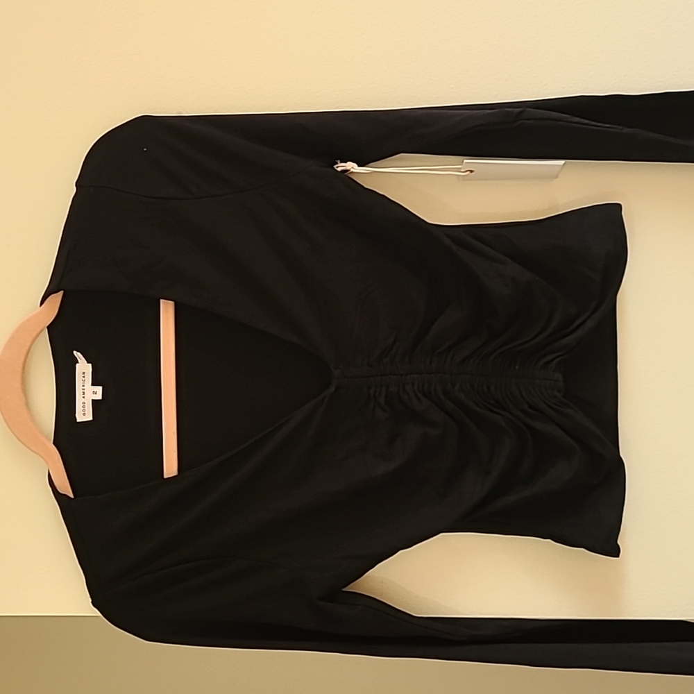 *NWT* Good American Ruched Crop Top - Size 2